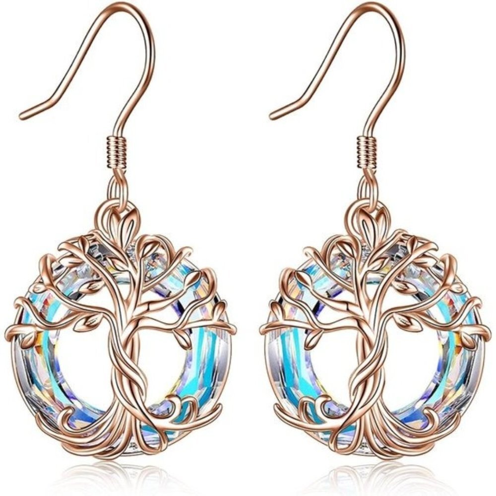 Rose Gold Drop Earrings
